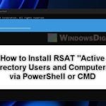 Install Active Directory Users and Computers via PowerShell