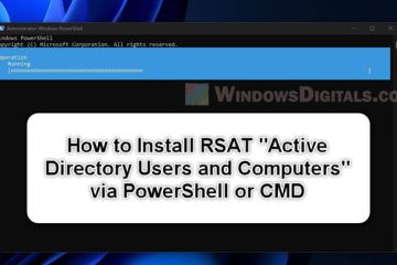 Install Active Directory Users and Computers via PowerShell