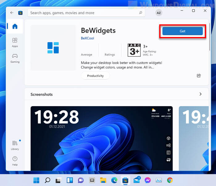 Install Custom Widgets App Windows 11