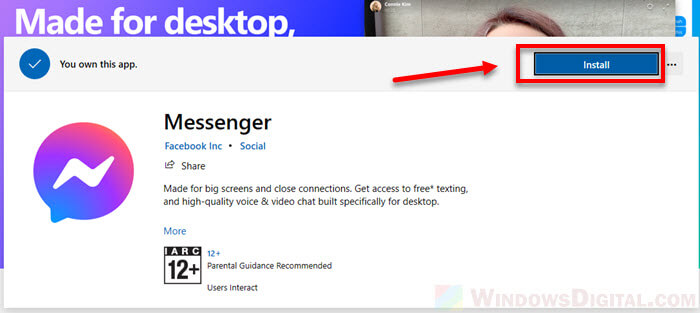 free facebook download for laptop windows 10