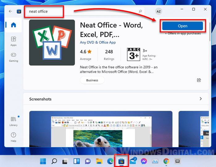 Install Neat Office Windows 11