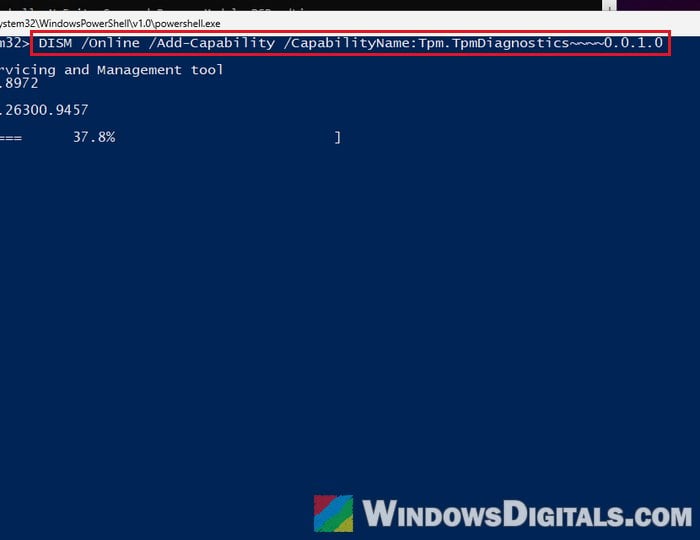 Install TPM Diagnostics with DISM Windows 11