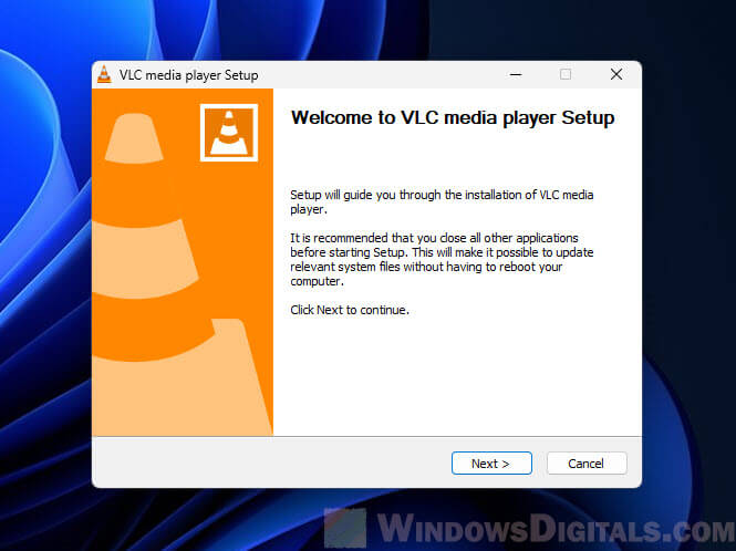 Install VLC Media Player Windows 11