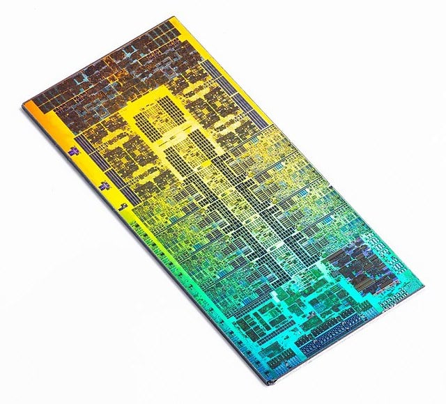 Intel Core i9-13900K Raptor Lake processor die