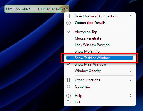 Internet Speed Meter for Windows 11