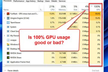 Is GPU usage 100 good or bad