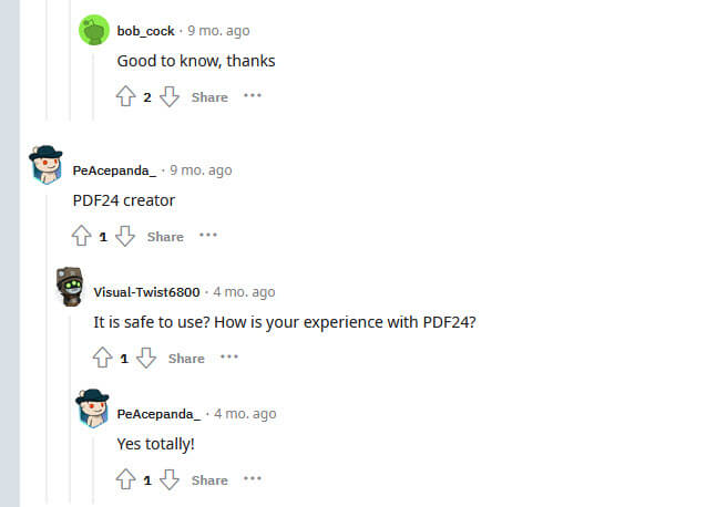 Is PDF24 Safe Reddit