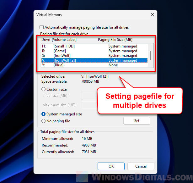 Is it better to have multiple paging files on different drives