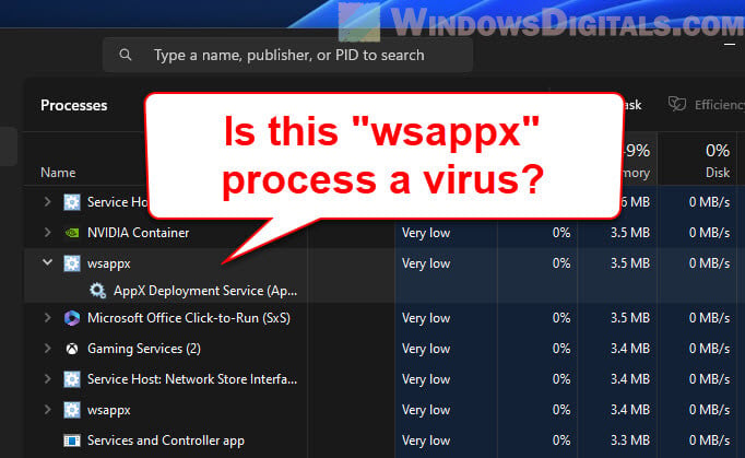 Is wsappx a Virus