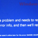 KMode Exception Not Handled Windows 10