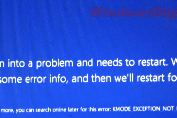 KMode Exception Not Handled Windows 10