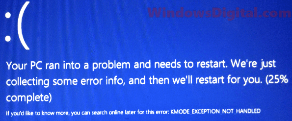 KMODE_EXCEPTION_NOT_HANDLED Windows 11/10