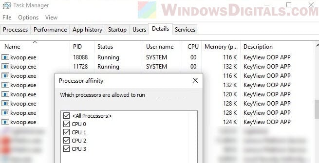 KeyView OOP APP kvoop.exe high CPU usage