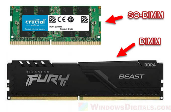 Laptop RAM compatibility memory module so-dimm