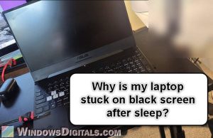 Laptop Stuck on Black Screen After Sleep (Windows 11/10)