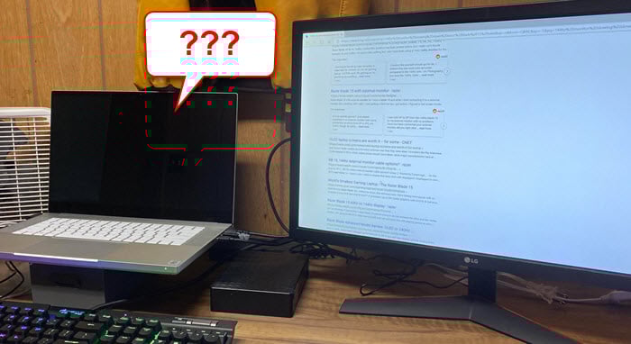 Laptop monitor black screen when wake up from sleep mode