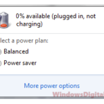 Laptop says battery Plugged in not charging Windows 10