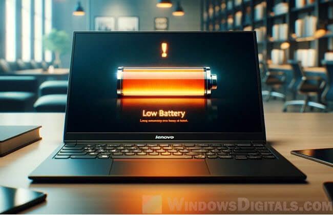 Lenovo laptop battery light blinking orange