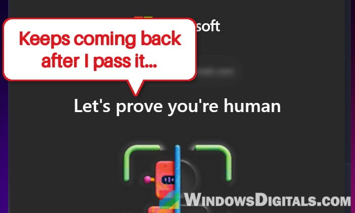 "Let's Prove You're Human" Keeps Looping in Windows 11 Setup