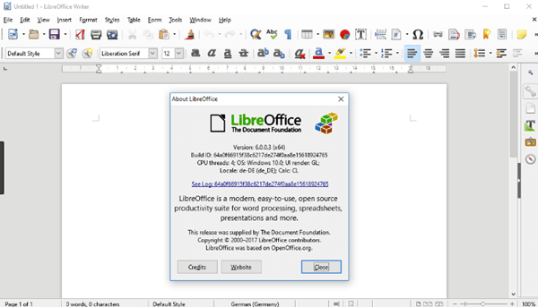 install libreoffice for windows 10