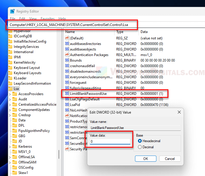 Limit Blank Password Windows 11 Remote Desktop