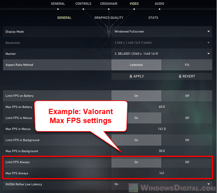 Limit Game Max FPS settings Windows 11