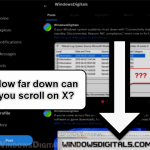 Limit of How Far Bottom You Can Scroll on X Twitter