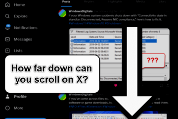 Limit of How Far Bottom You Can Scroll on X Twitter