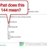 LiveKernelEvent 144 Hardware Error in Reliability Monitor, Why?