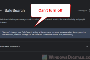 Lock Google SafeSearch Permanently so it can't be turned off