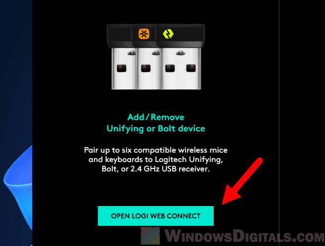 Logi Bolt app settings