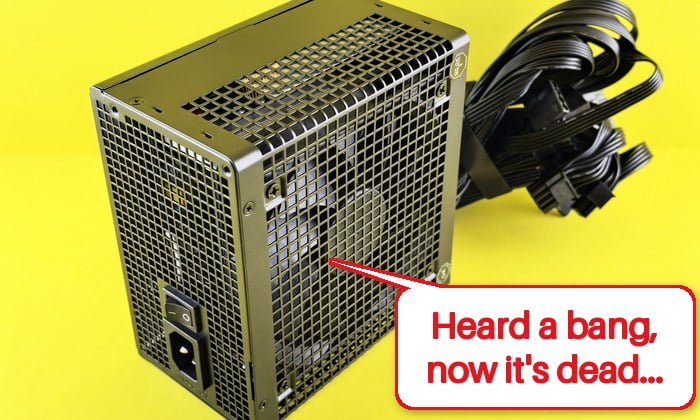 Loud Pop From PC and Now It Won't Turn On, What to do?
