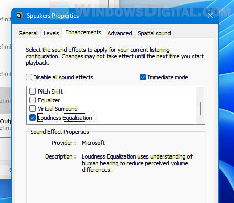Loudness Equalization Windows 11