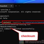 MD5 Checksum Windows 11