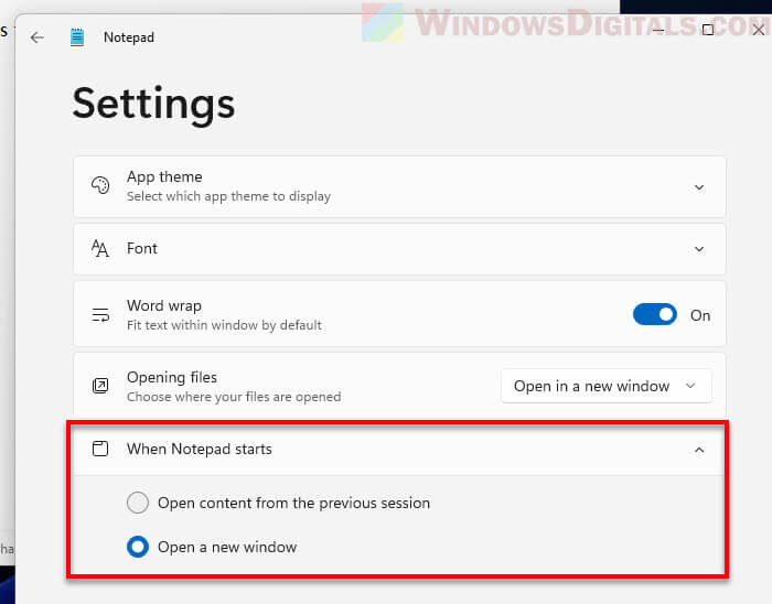 Make Notepad to open only a new window