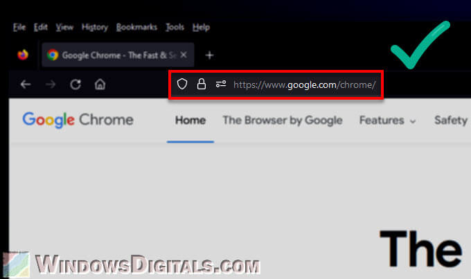Make sure Chrome URL is correct