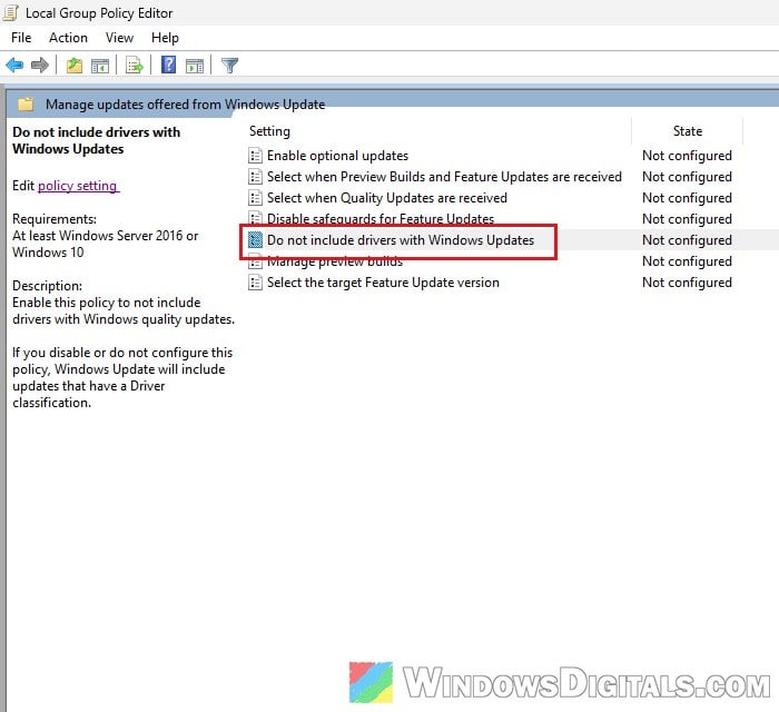 Manage updates offered from Windows Update Group Policy Windows 11