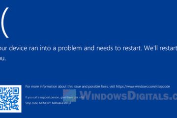 Memory_Management ntoskrnl.exe BSOD