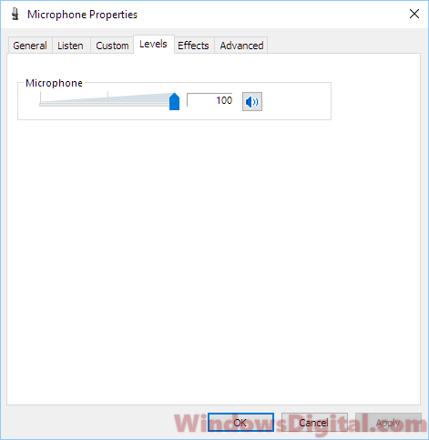 Microphone not working muted or volume decreased