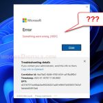 Microsoft 365 Outlook 1001 Error Something went wrong