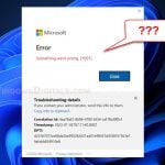 Microsoft 365 Outlook 1001 Error Something went wrong