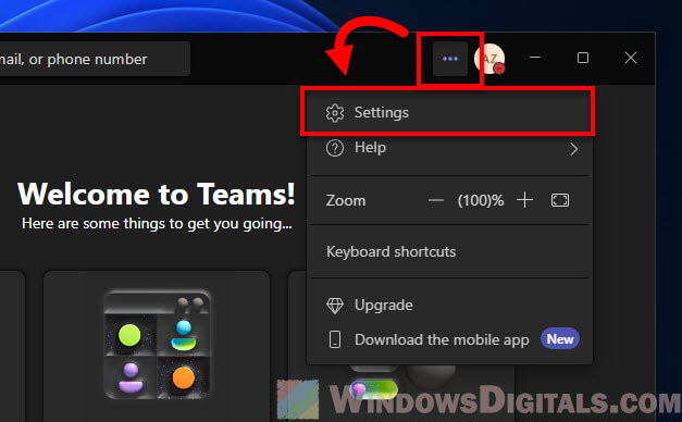 Microsoft Teams Settings