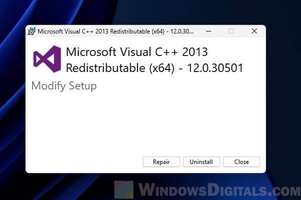 Microsoft Visual C++ 2013 Redistributable