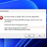 Microsoft.NETCore.App 6.0.0 was not found