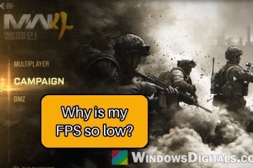 Modern Warfare 4 (MW4) Low FPS on PC, Even on Low Settings