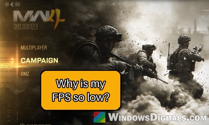 Modern Warfare 4 (MW4) Low FPS on PC, Even on Low Settings