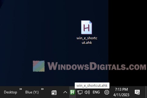 Modify Win E shortcut Windows 11 or 10
