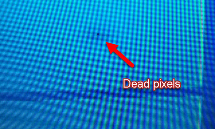 Monitor dead pixels