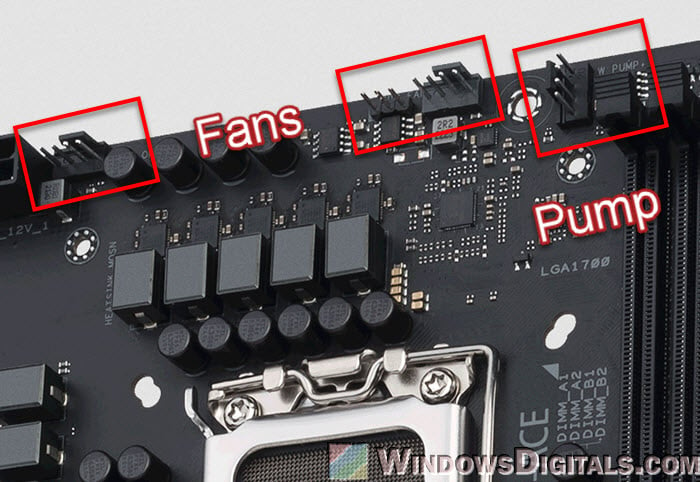 Motherboard Slots for Fan Headers