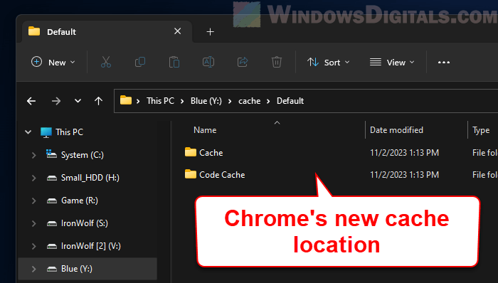 Moving Google Chrome Cache Location to another drive